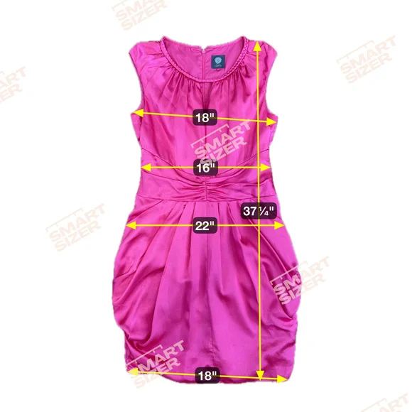 Vince Camuto women's Sleeveless Pleated Dress with Pockets, Hot Pink - Picture 4 of 7